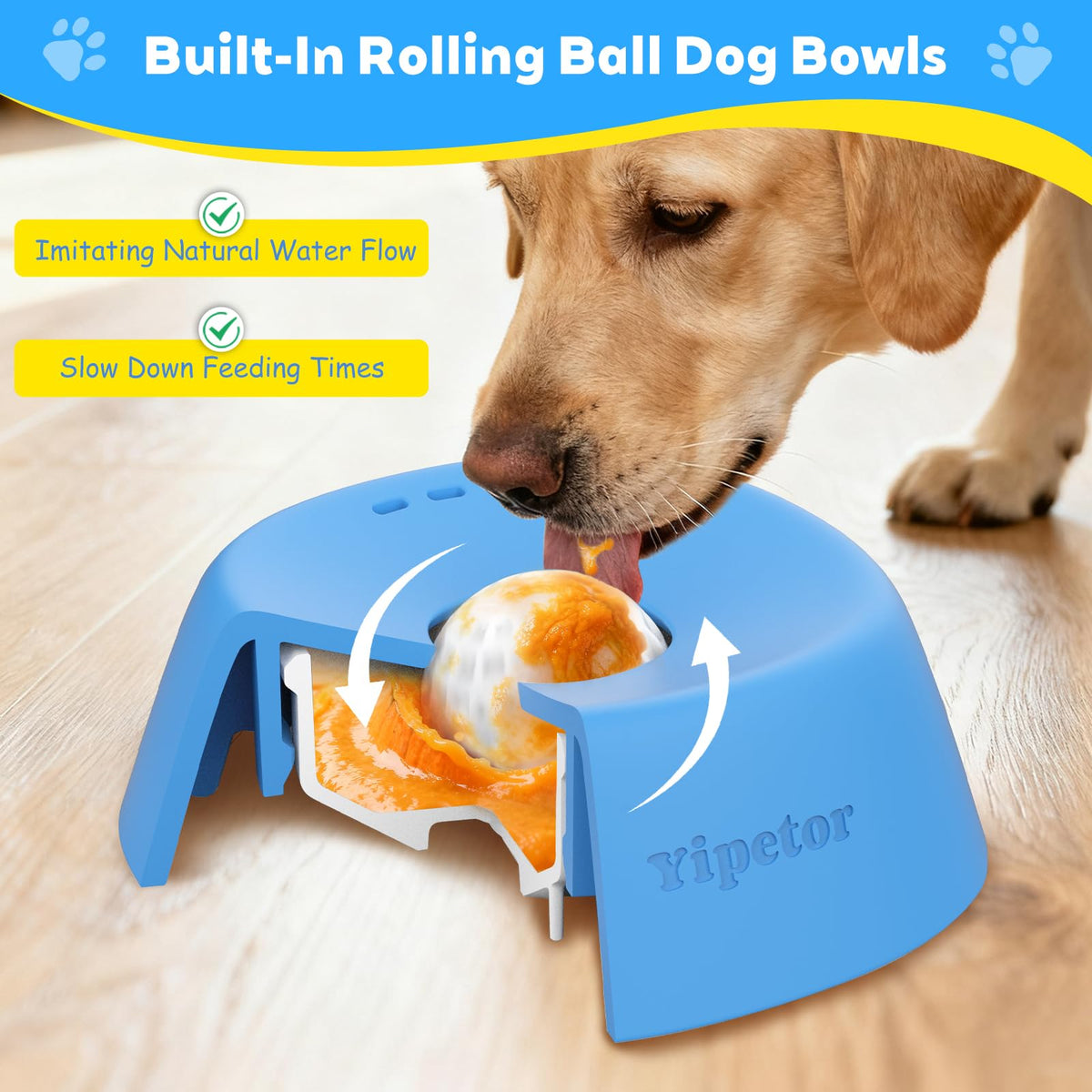 Dog Lick Bowl Slow Feeder Puzzle Toys V128431