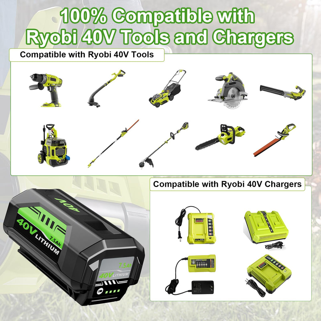40V Lithium-Ion 7.5Ah Battery V7098