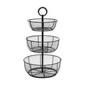 3-Tier Metal Floor Standing Fruit Storage Basket O2080