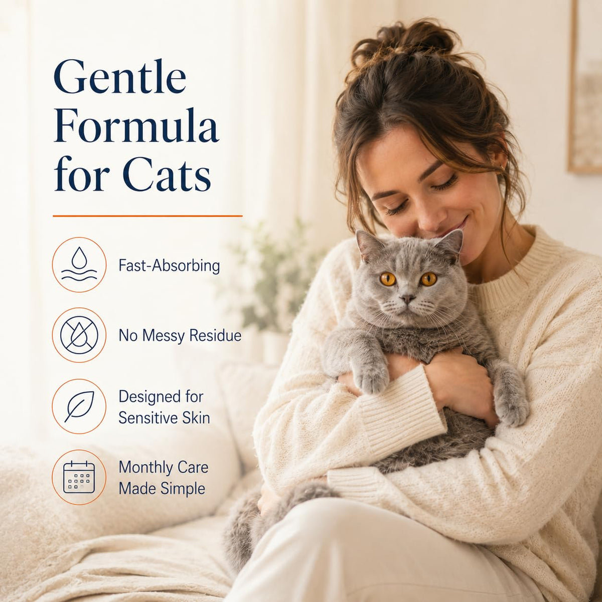 Waterproof Topical Flea & Tick Preventative for Cats, 6 Doses R95982