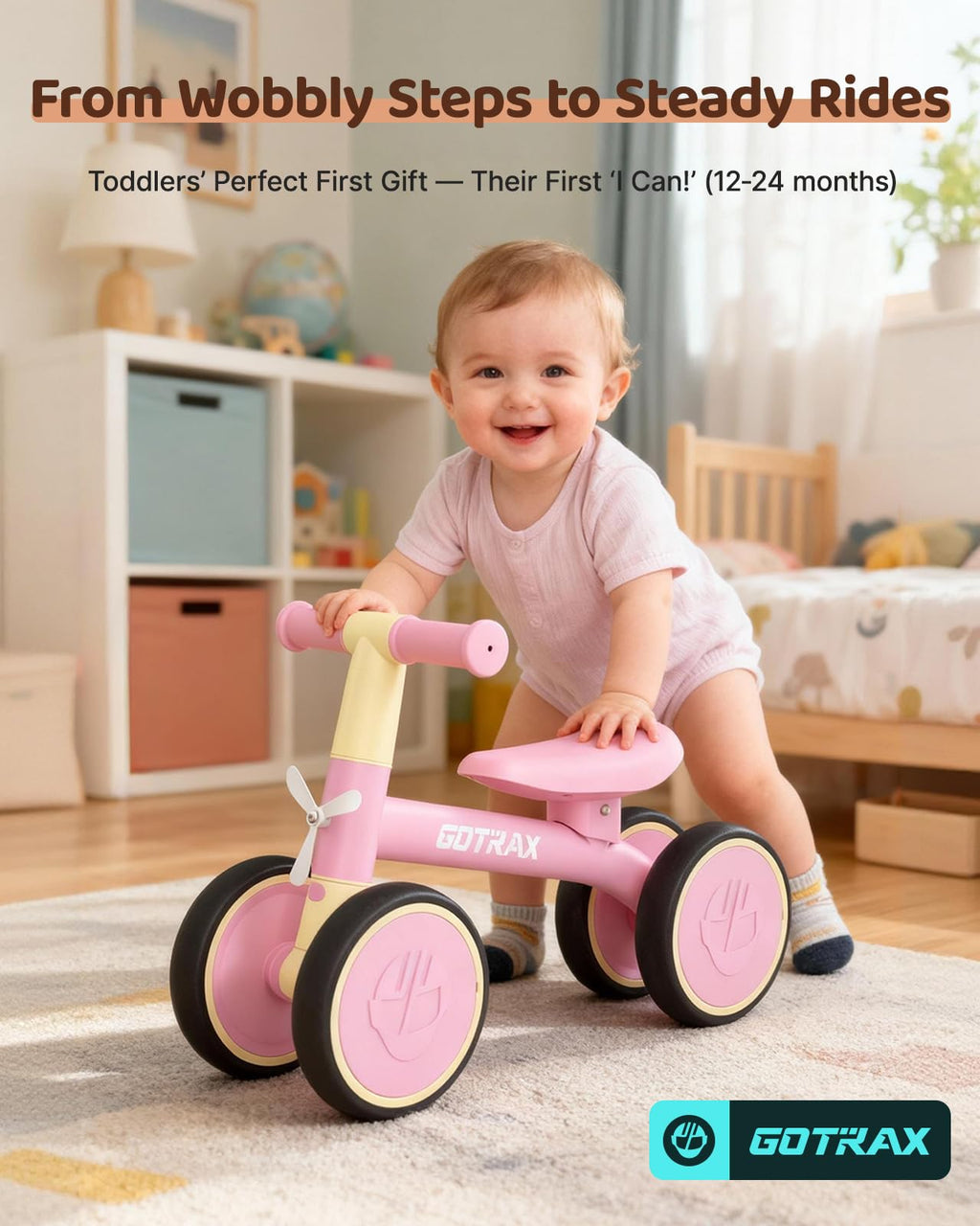 Baby Balance Bike 7" Silent Wheels T694