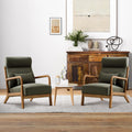 Green Mid Century Modern Accent Chair Set of 2 V883517