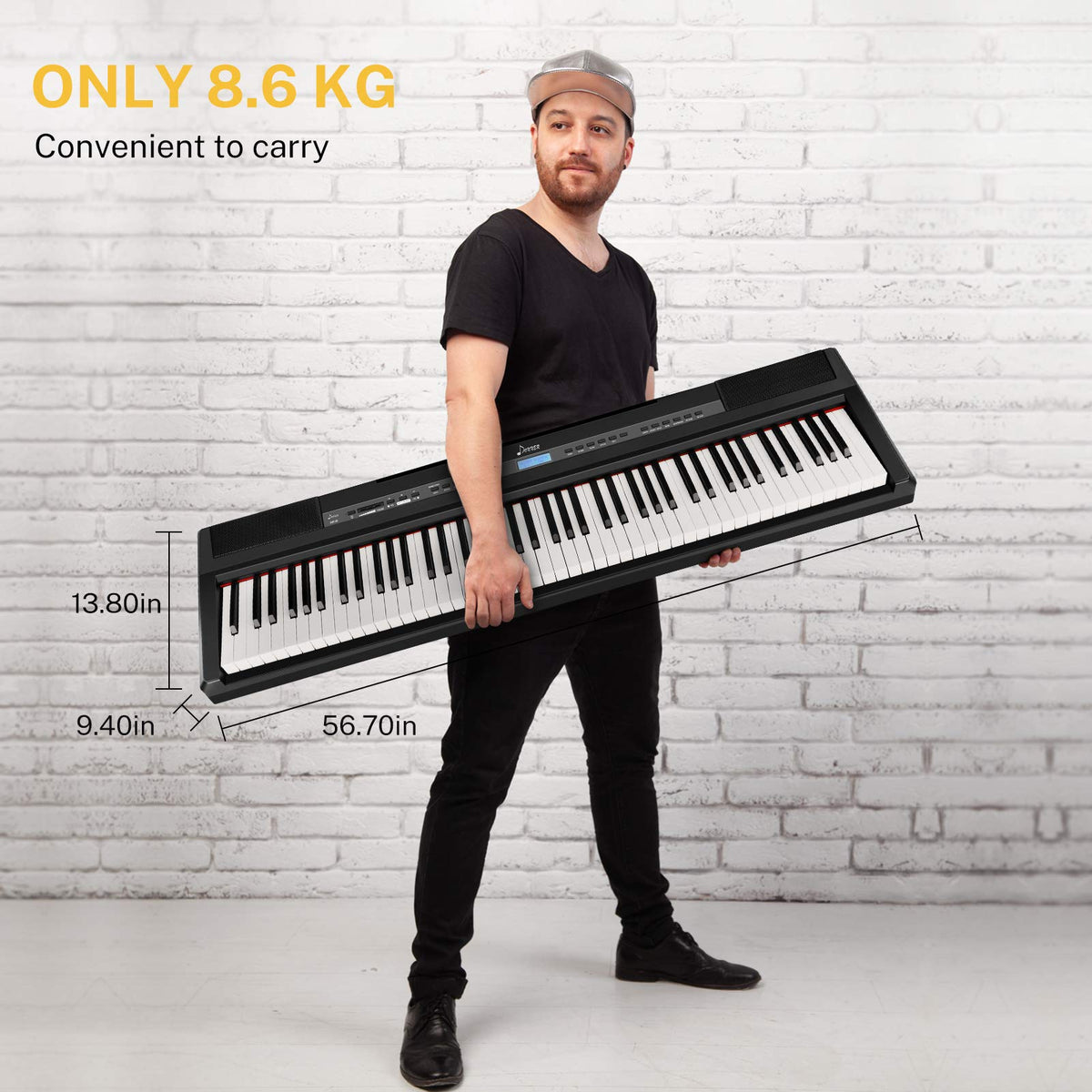 88 Key Weighted Digital Piano with Sustain Pedal D726697