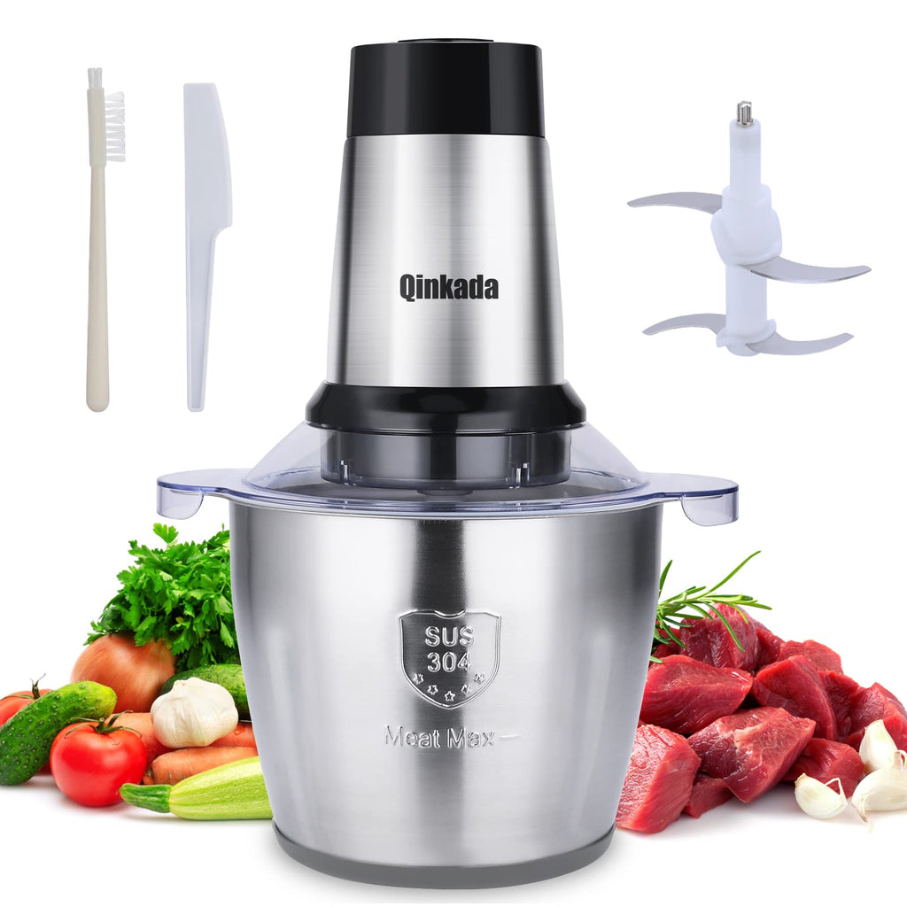 Food Processor 500W Meat Grinder 14Cup Stainless Steel Bowl J524