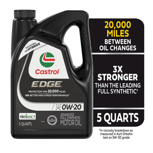 0W-20 Full Synthetic Motor Oil, 5 Quarts C118458