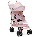 Lightweight Stroller with Recline, Compact Fold & Removable Parent Organizer, Pink Stripes K5134
