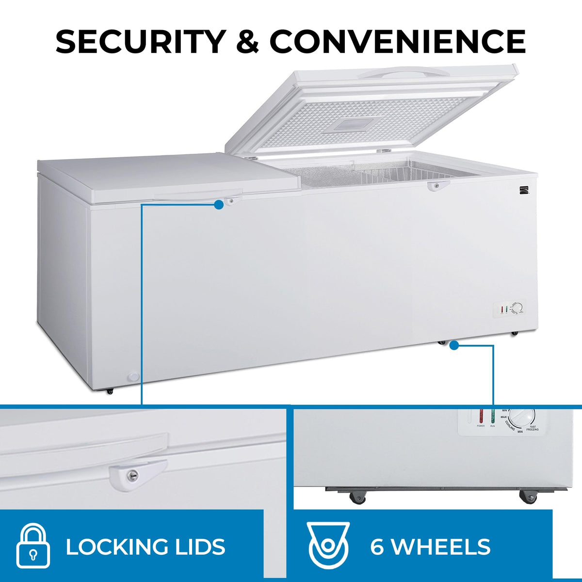 21.0 Cu Ft White Convertible Chest Freezer X3131