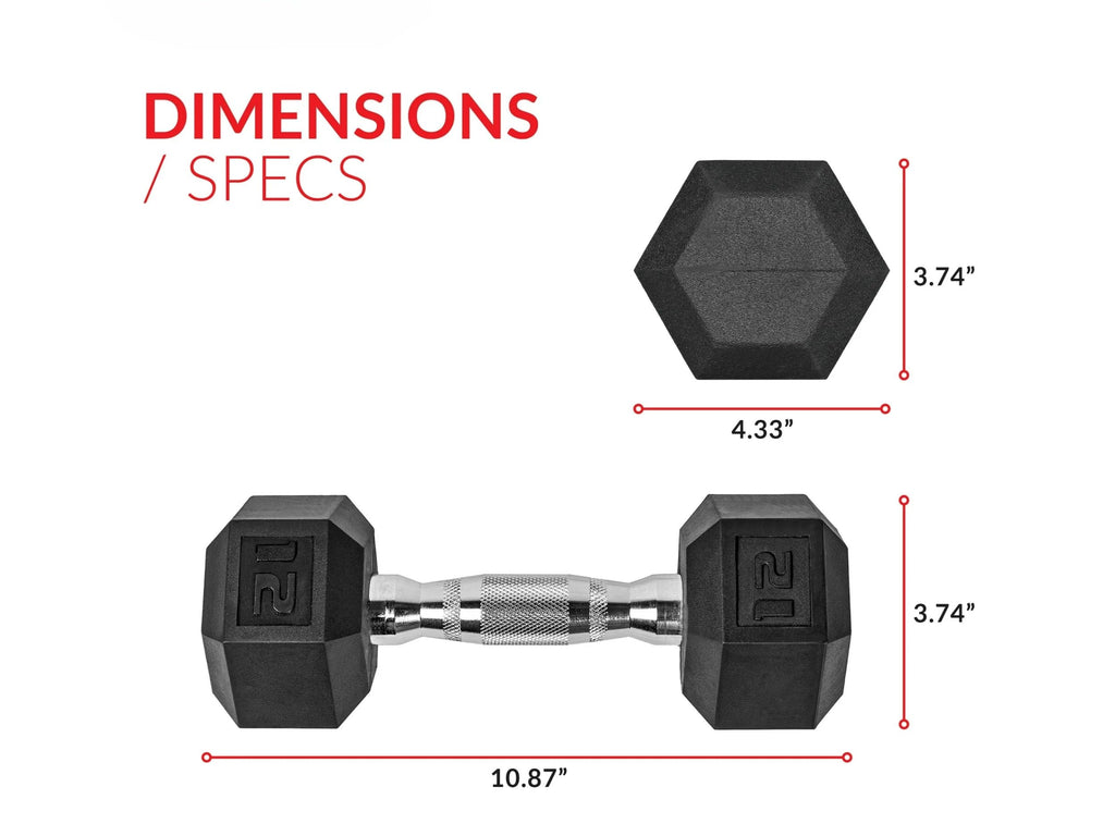 12 lb Hex Dumbbell Pair Q165006