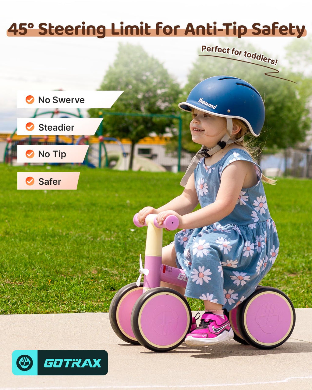 Baby Balance Bike 7" Silent Wheels T694
