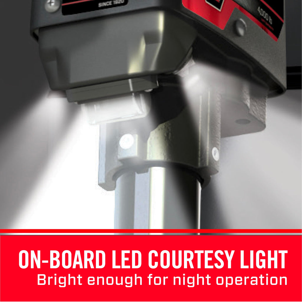 Powered Trailer Jack, A-Frame, 3,500 lbs. Lift Capacity, Bolt-On, 14 Inch Travel F44622