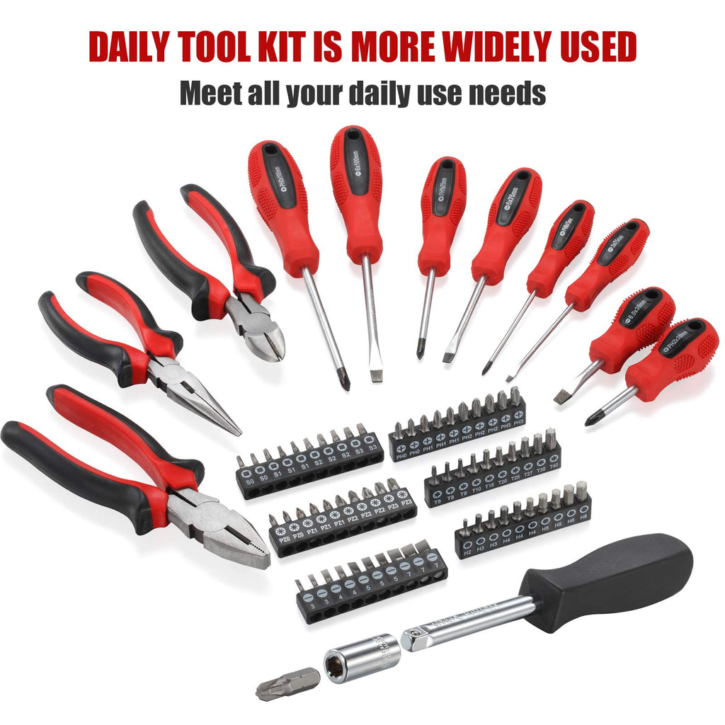 438-Piece Mechanics Tool Set with 3-Drawer Metal Box J597