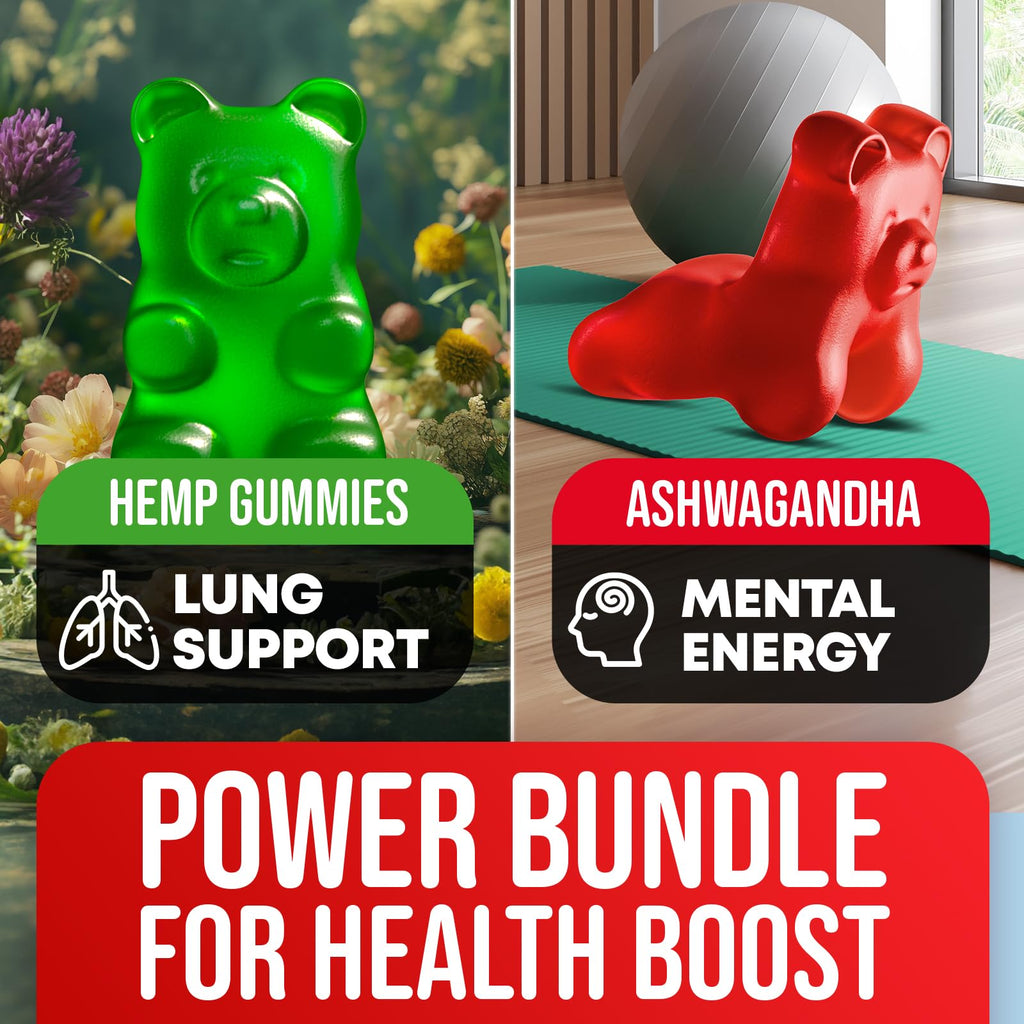 Hemp Gummies Lung Cleanse Supplement 60 Gummies D364876