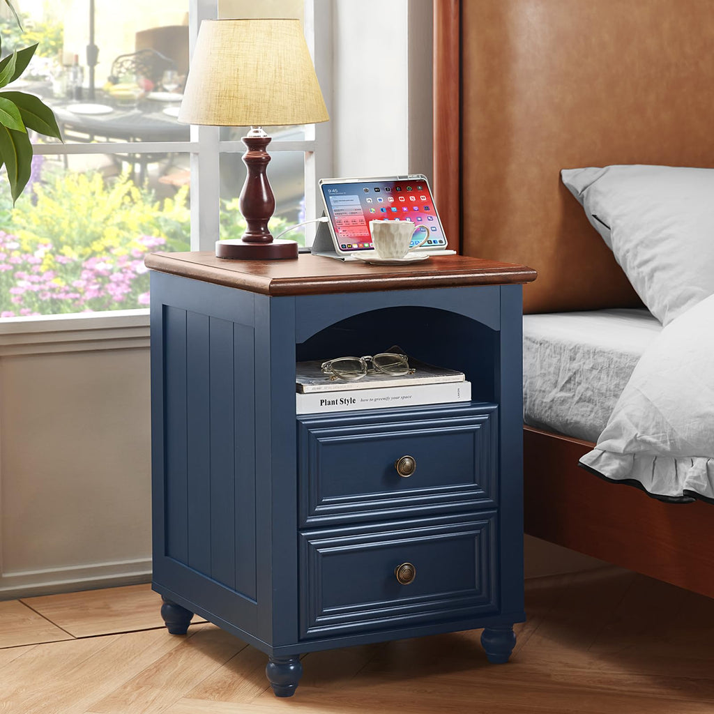 18" Nightstand with Charger Station S235