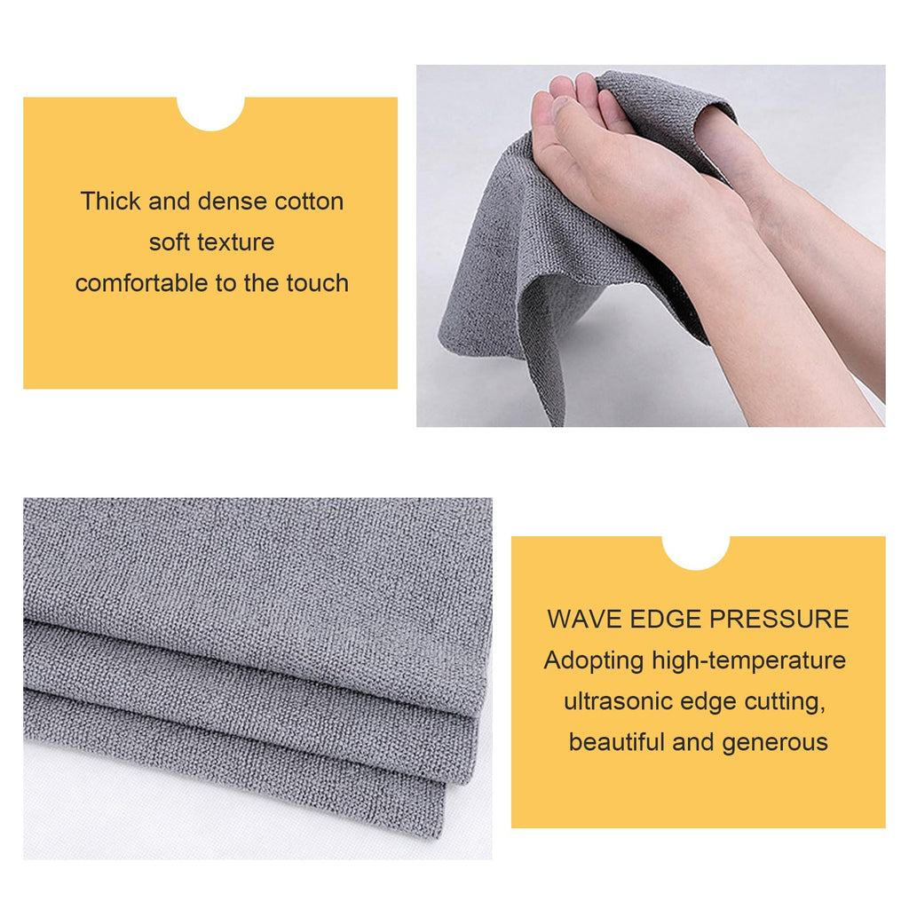20 PCS Gray Microfiber Cleaning Cloth Roll R424646