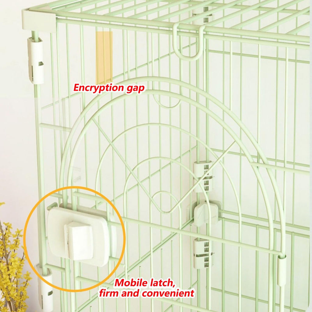 3/4-Tier Wire Cat Cage Playpen Kennel with Hammock X103596