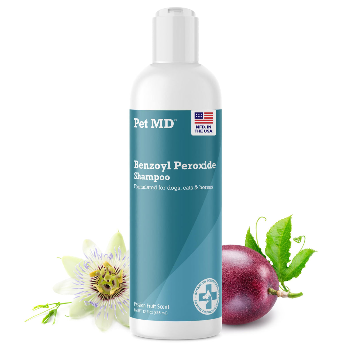 Benzoyl Peroxide Shampoo for Dogs, Cats, and Horses 12oz B973