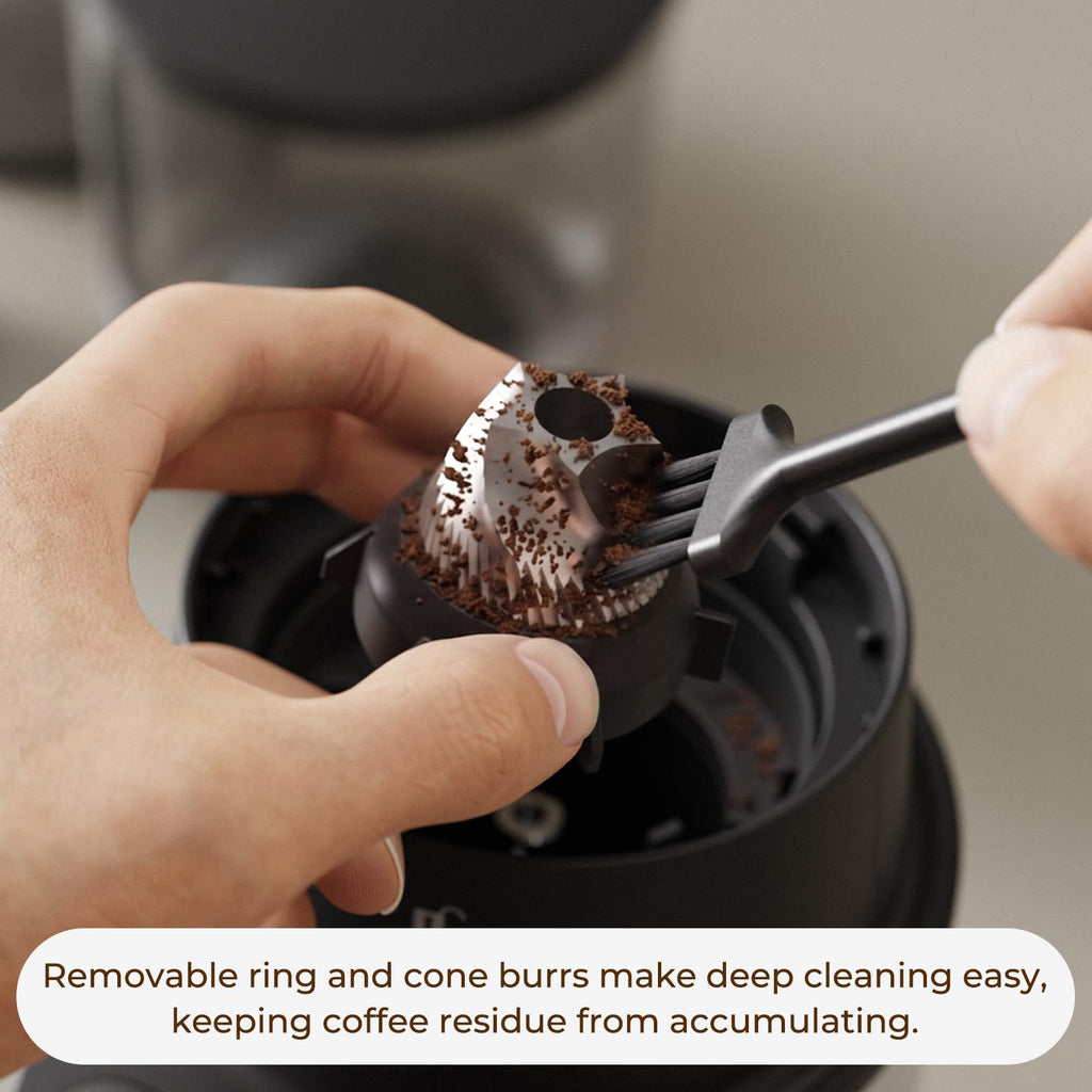 Conical Burr Coffee Grinder, 60 Settings, Black P438633