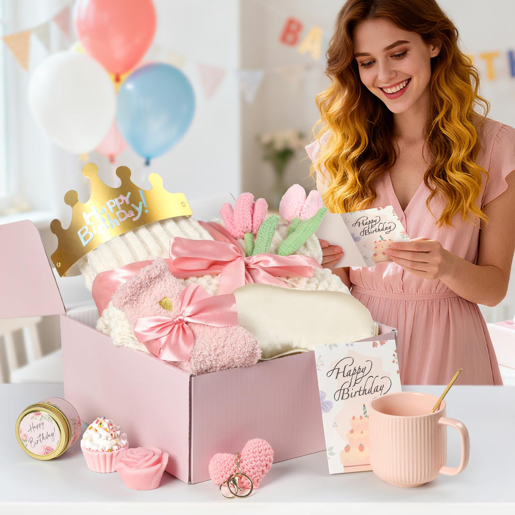 13PCS Spa Self Care Gift Basket Set Rose D361