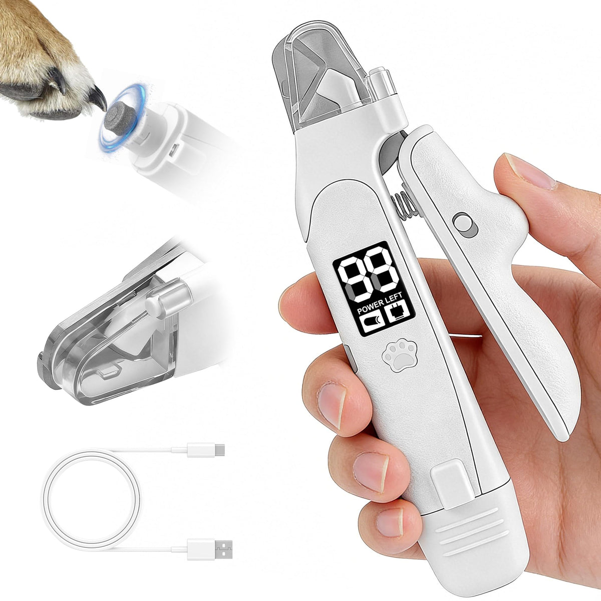 Dog Nail Clippers & Grinder with LED Light Y48606