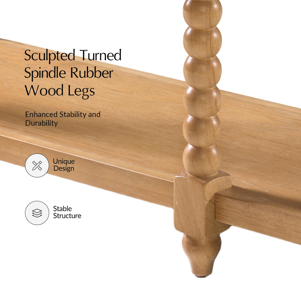 2-Drawer Oak Console Table I70560