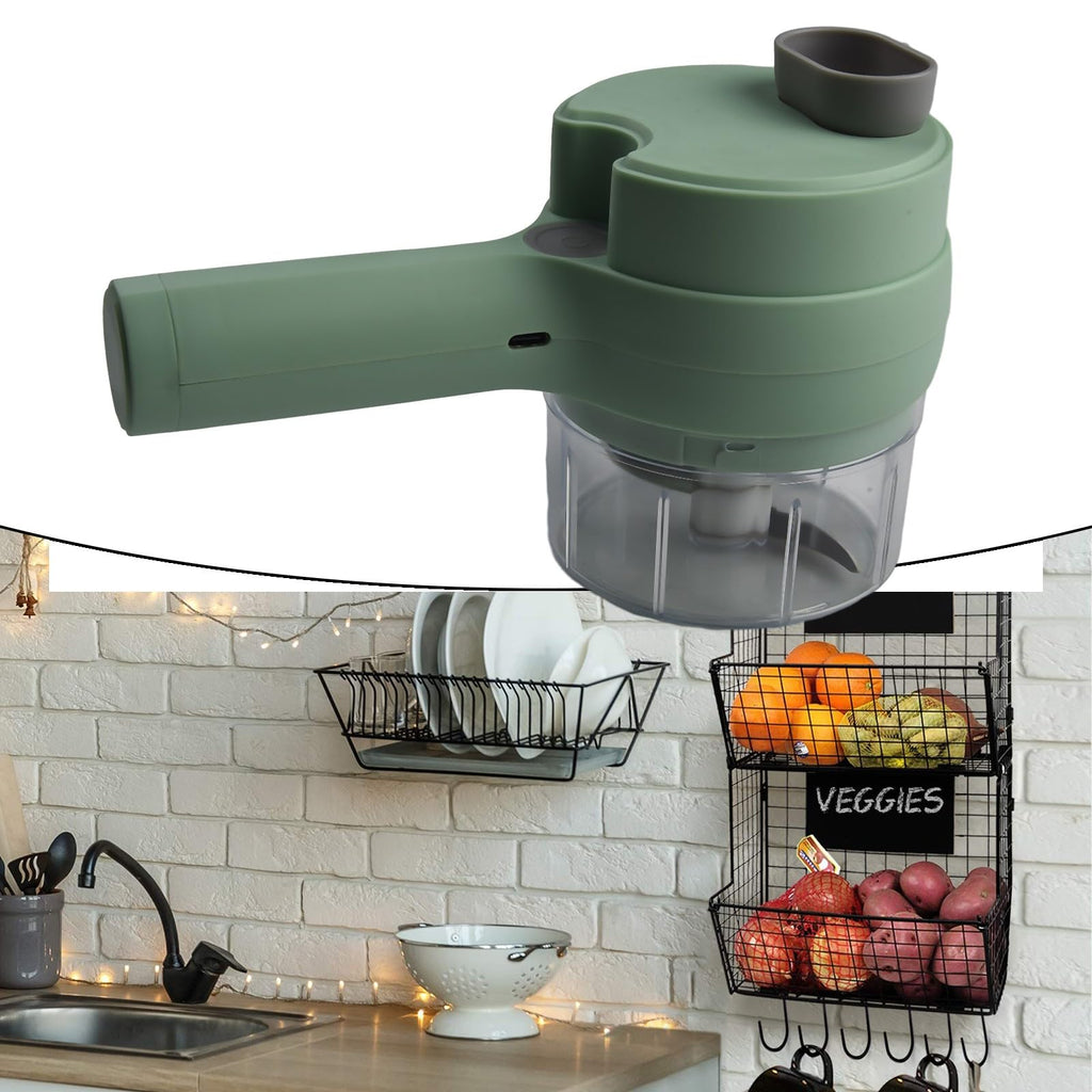 4 In 1 Portable Electric Vegetable Slicer Set Q795