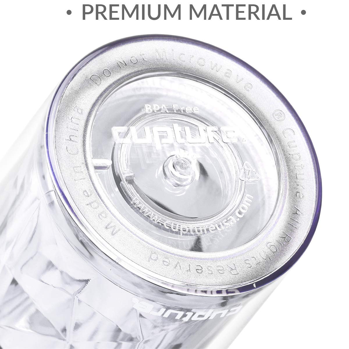 22 oz Clear Diamond Shake Tumbler Cup Y87716