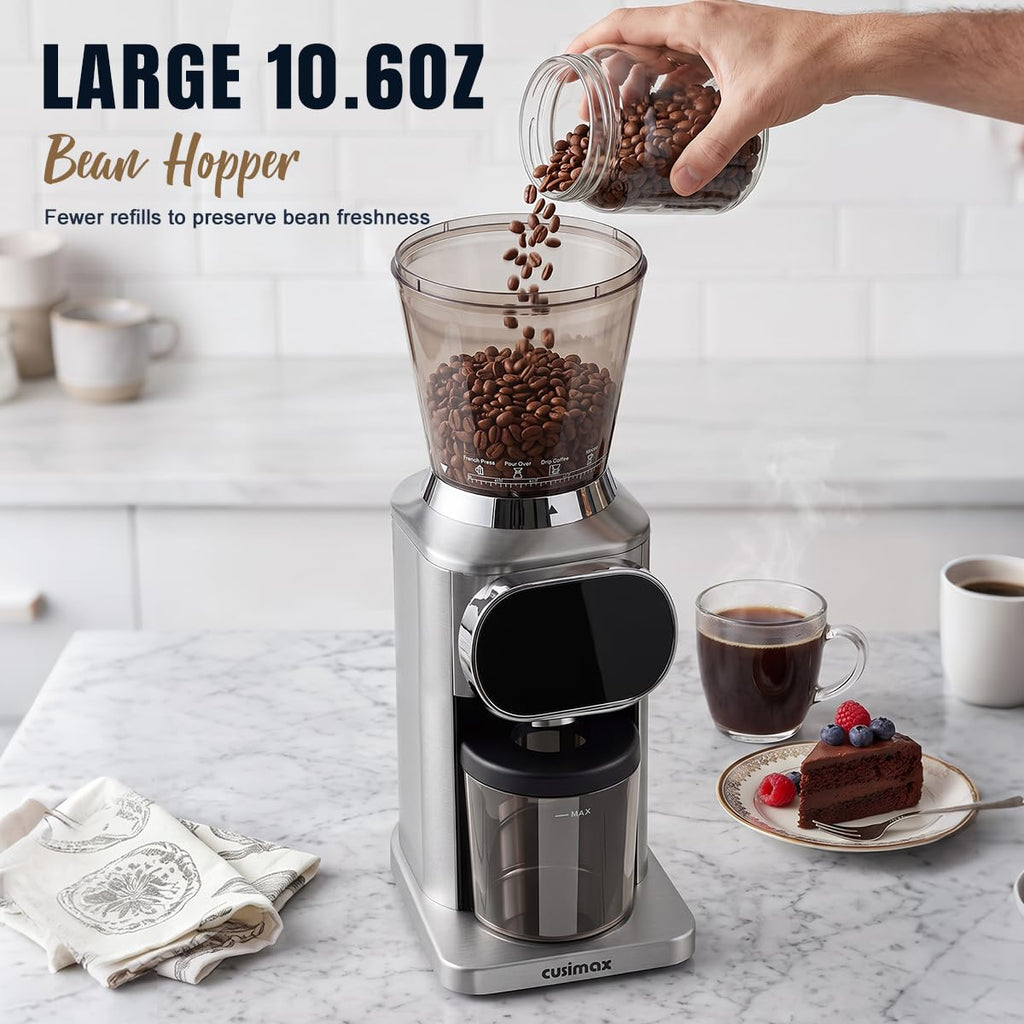 Electric Burr Coffee Grinder 48 Grind Settings O2409