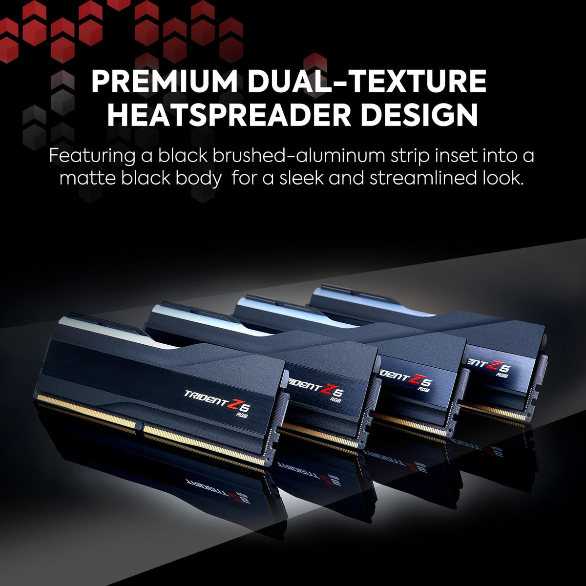 DDR5 RAM 32GB 2x16GB Desktop Computer Memory Matte Black F232