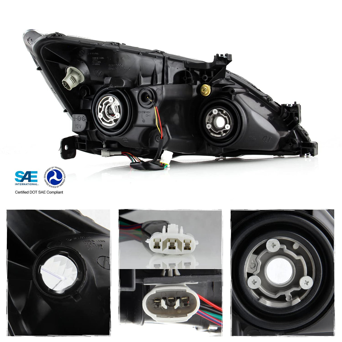 Black Headlights Pair X97712