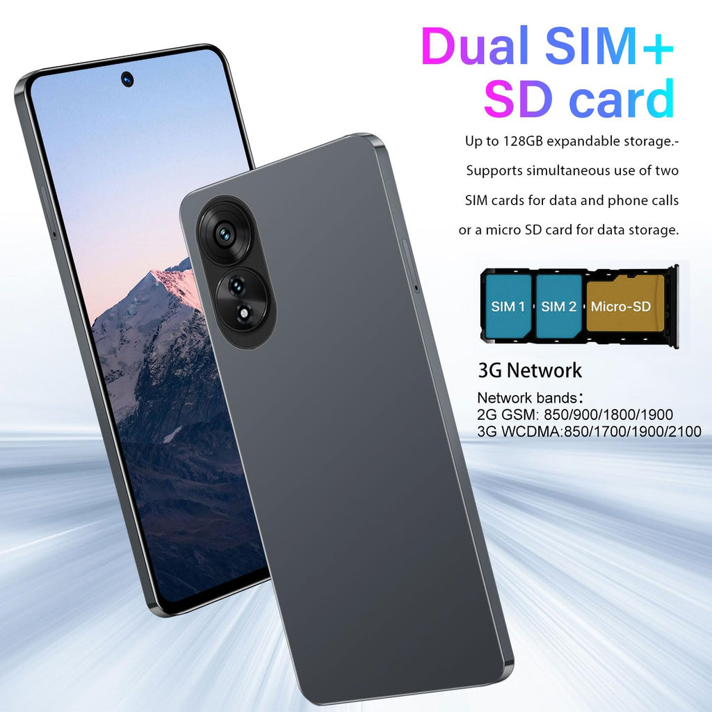 Unlocked Smartphone 6.56 inch HD Display 2GB RAM 32GB ROM Dual SIM Android Phone I192298