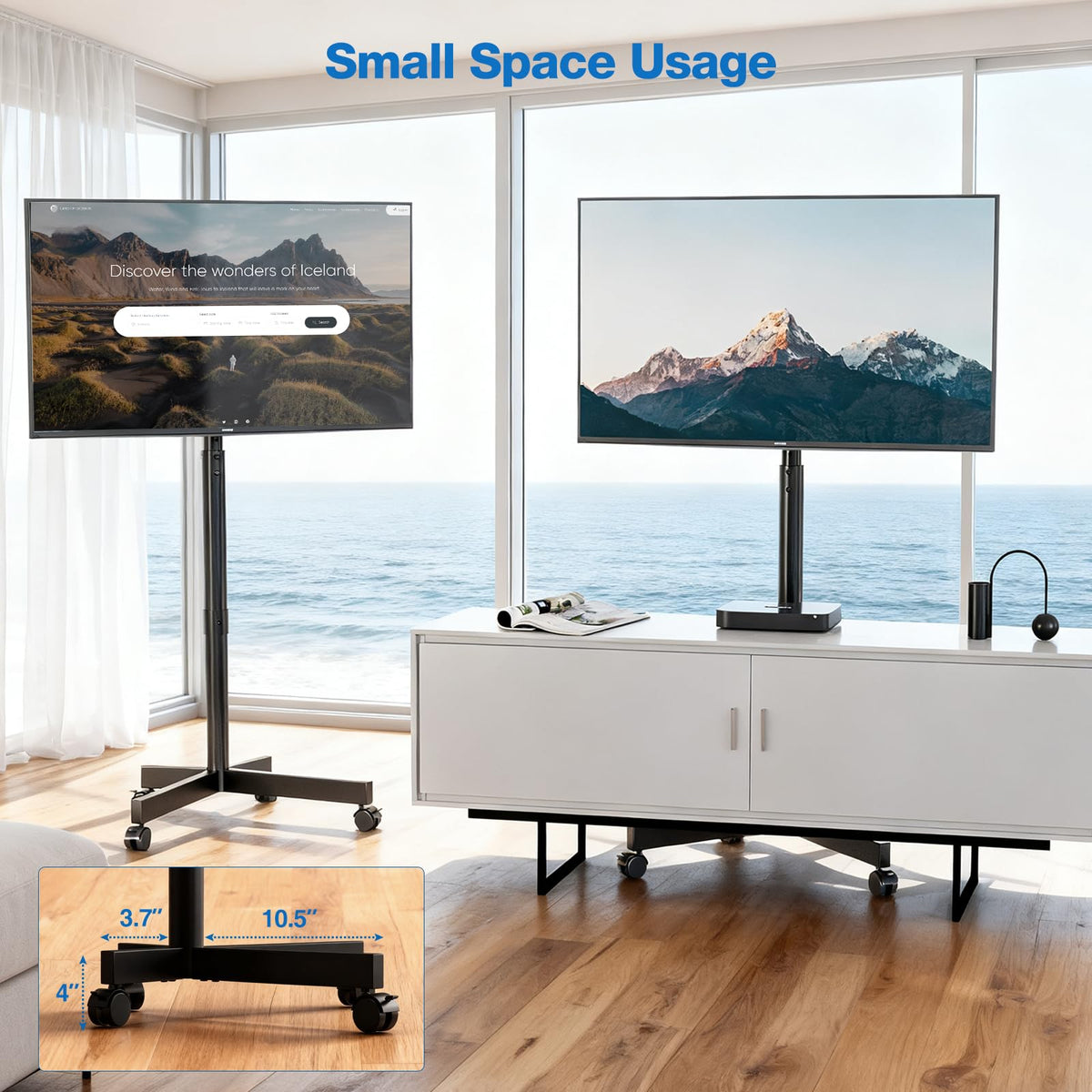 Mobile TV Cart for 13-55 inch TVs M22351