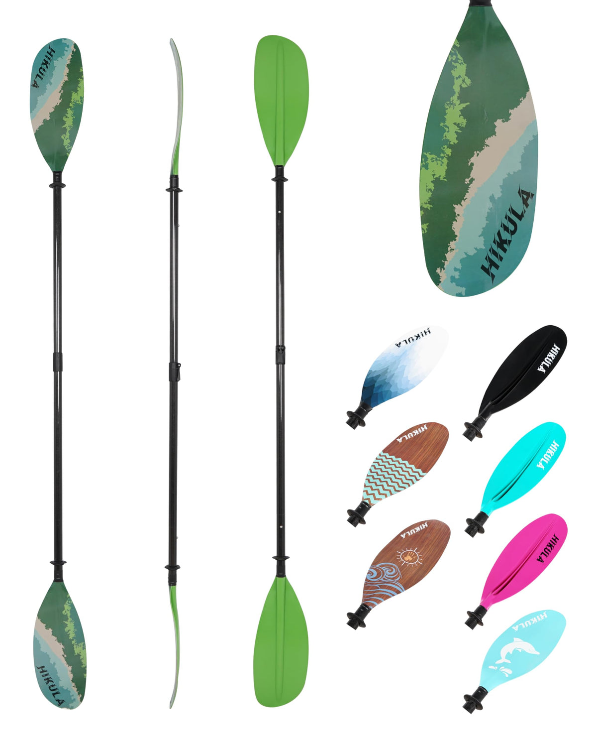 Adjustable Carbon Fiber Shaft Kayak Paddle 4 Piece K49803