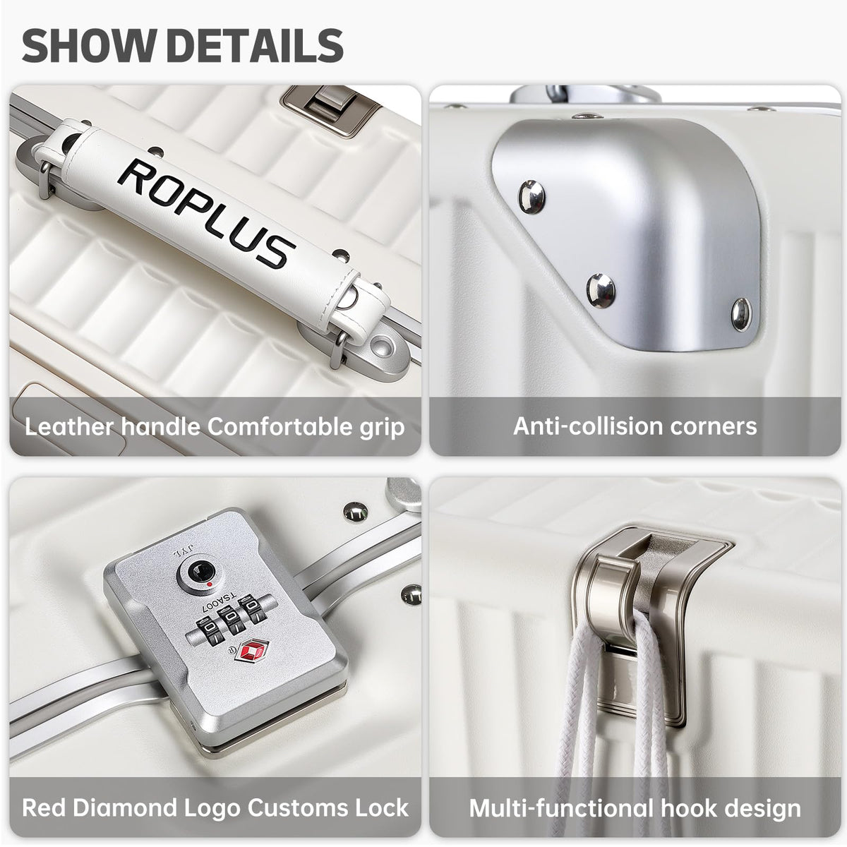 Aluminium Frame Carry on Luggage with TSA Lock K727162