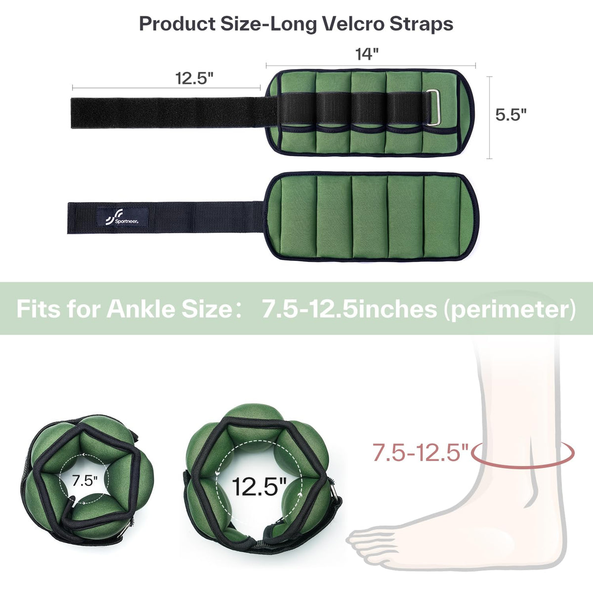 Adjustable Ankle Weights with Dumbbells A113