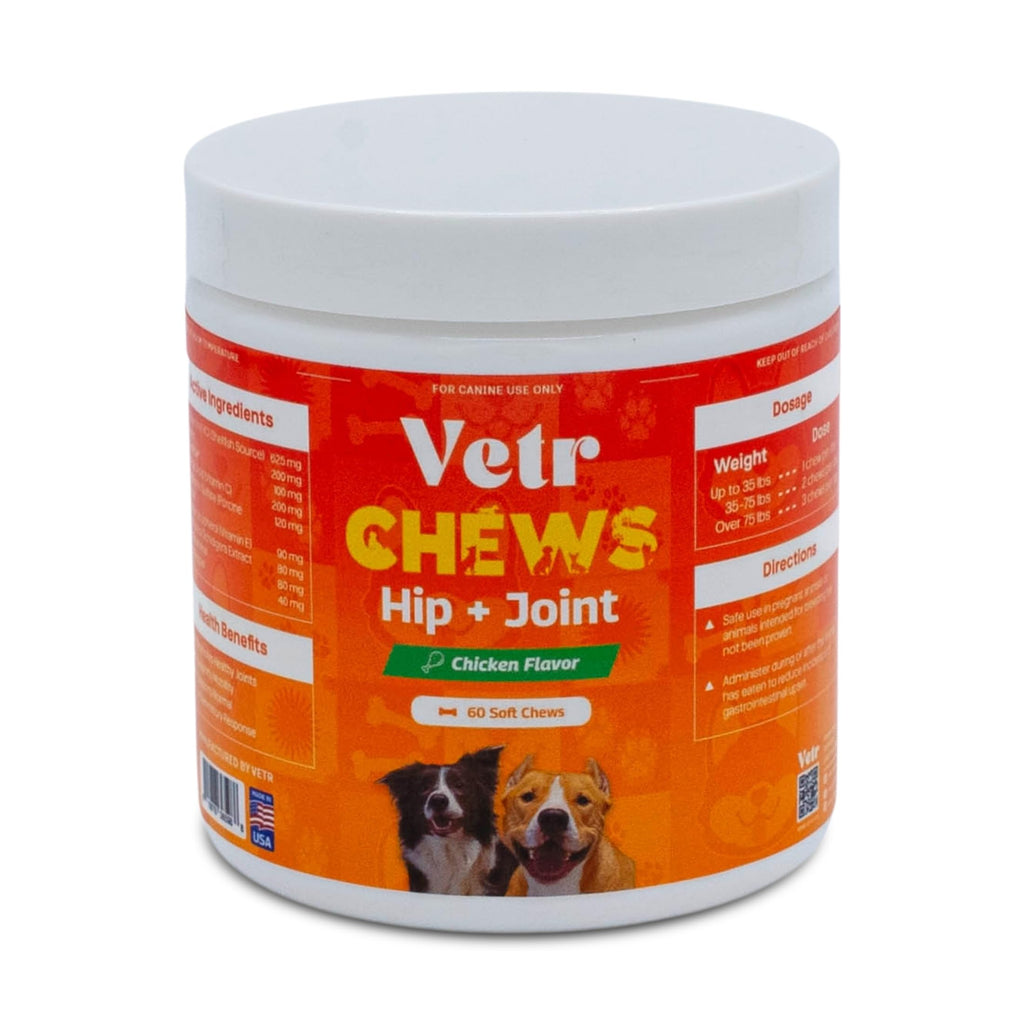 Chicken Flavored Hip and Joint Chews for Dogs, 60 Chewable Tablets J111664