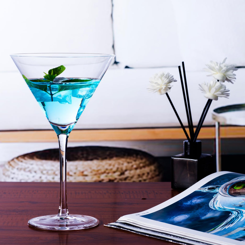 Martini Glasses Set of 4 Hand Blown 9.5oz O47283