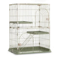 3/4-Tier Wire Cat Cage Playpen Kennel with Hammock X103596