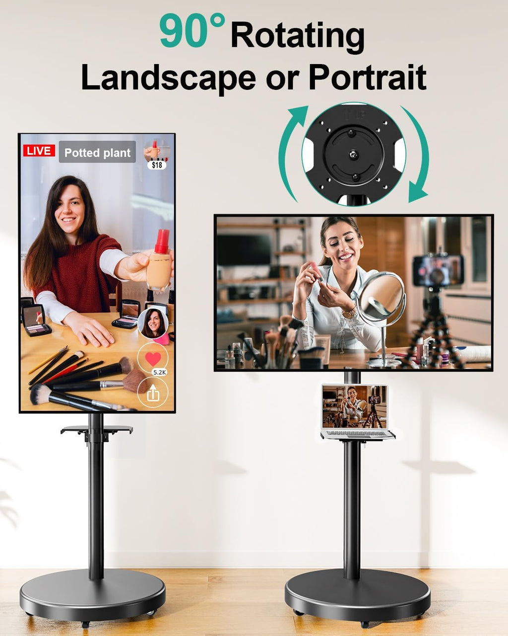 Rolling TV Stand for 26-65 inch Screens G447819