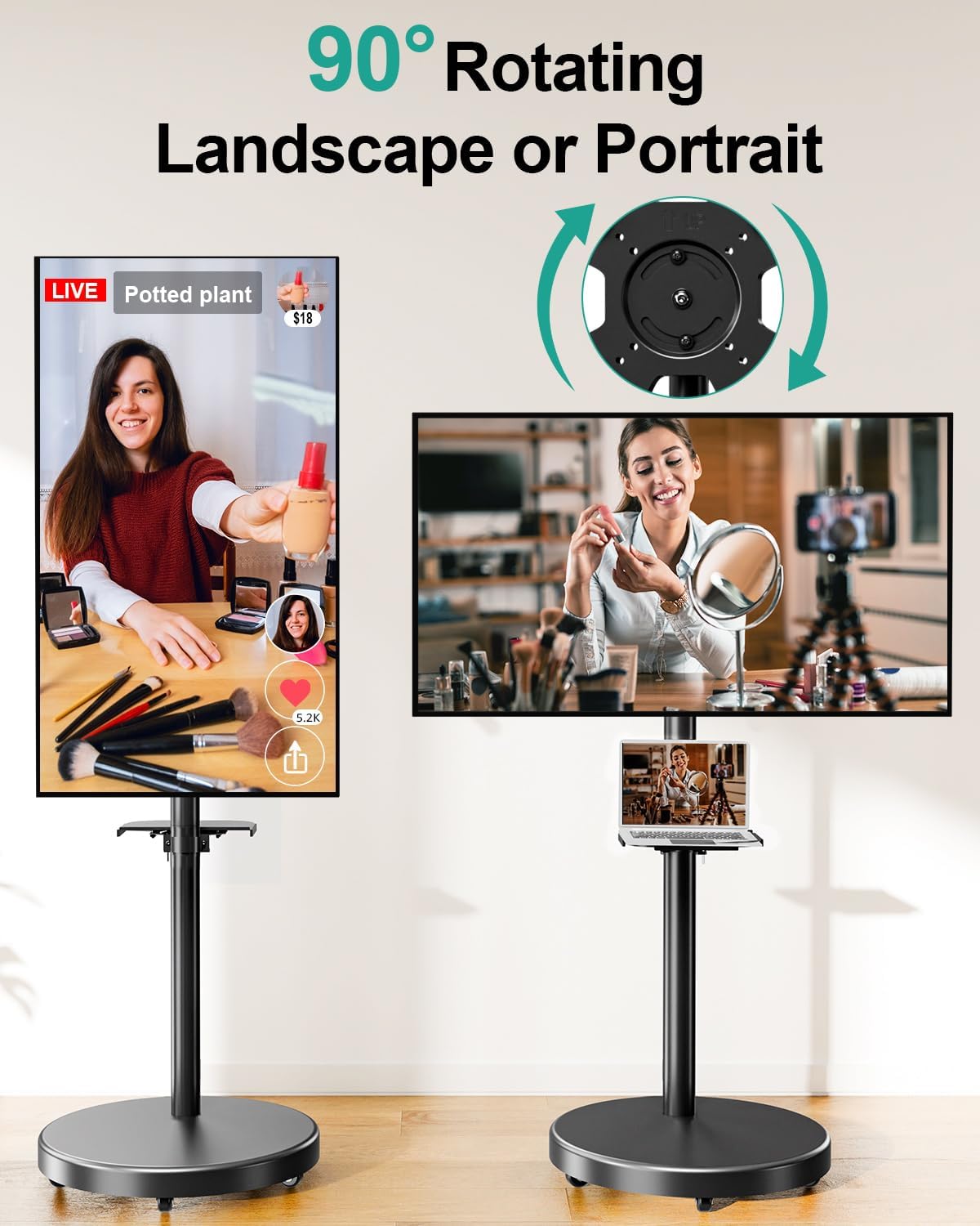 Rolling TV Stand for 26-65 inch Screens G447819