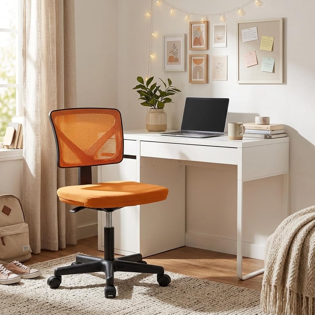 Armless Ergonomic Mesh Office Chair with Adjustable Height G685334