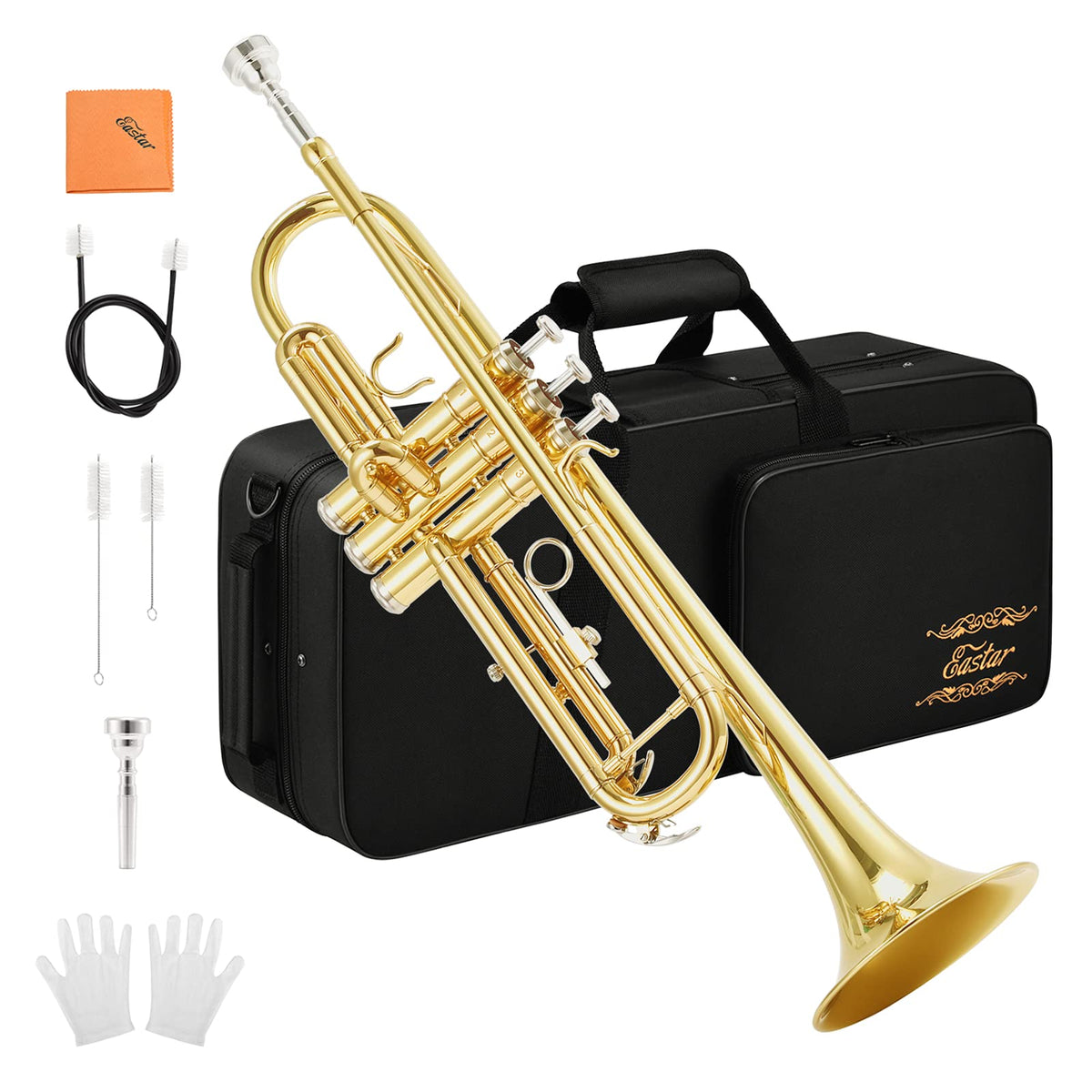 Bb Standard Trumpet Set with Hard Case and 7C Mouthpiece J8046