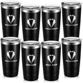 8 Pack 20 oz Tumbler with Lid L5547