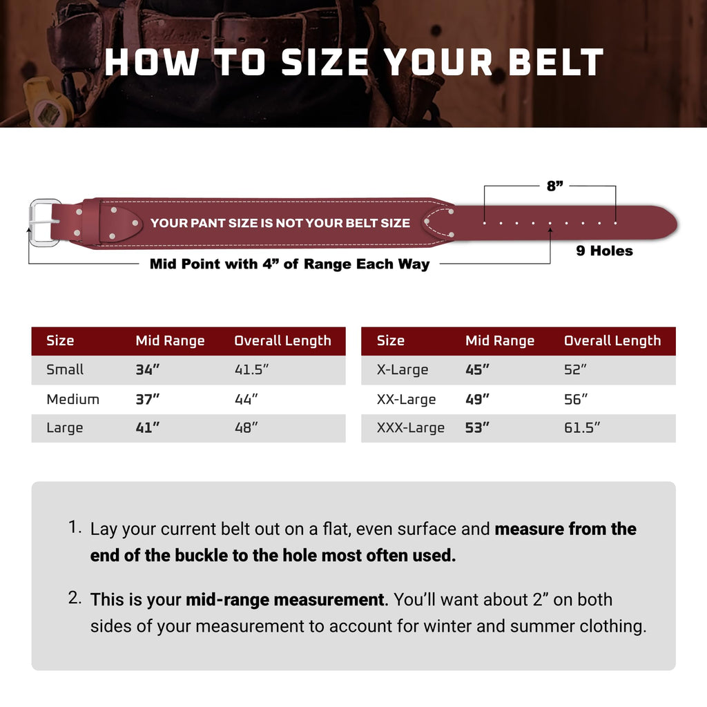 Leather Tool Belt Set with 25 Pockets K217