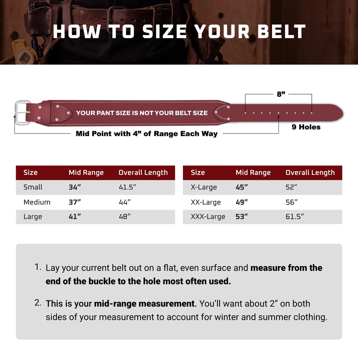 Leather Tool Belt Set with 25 Pockets K217
