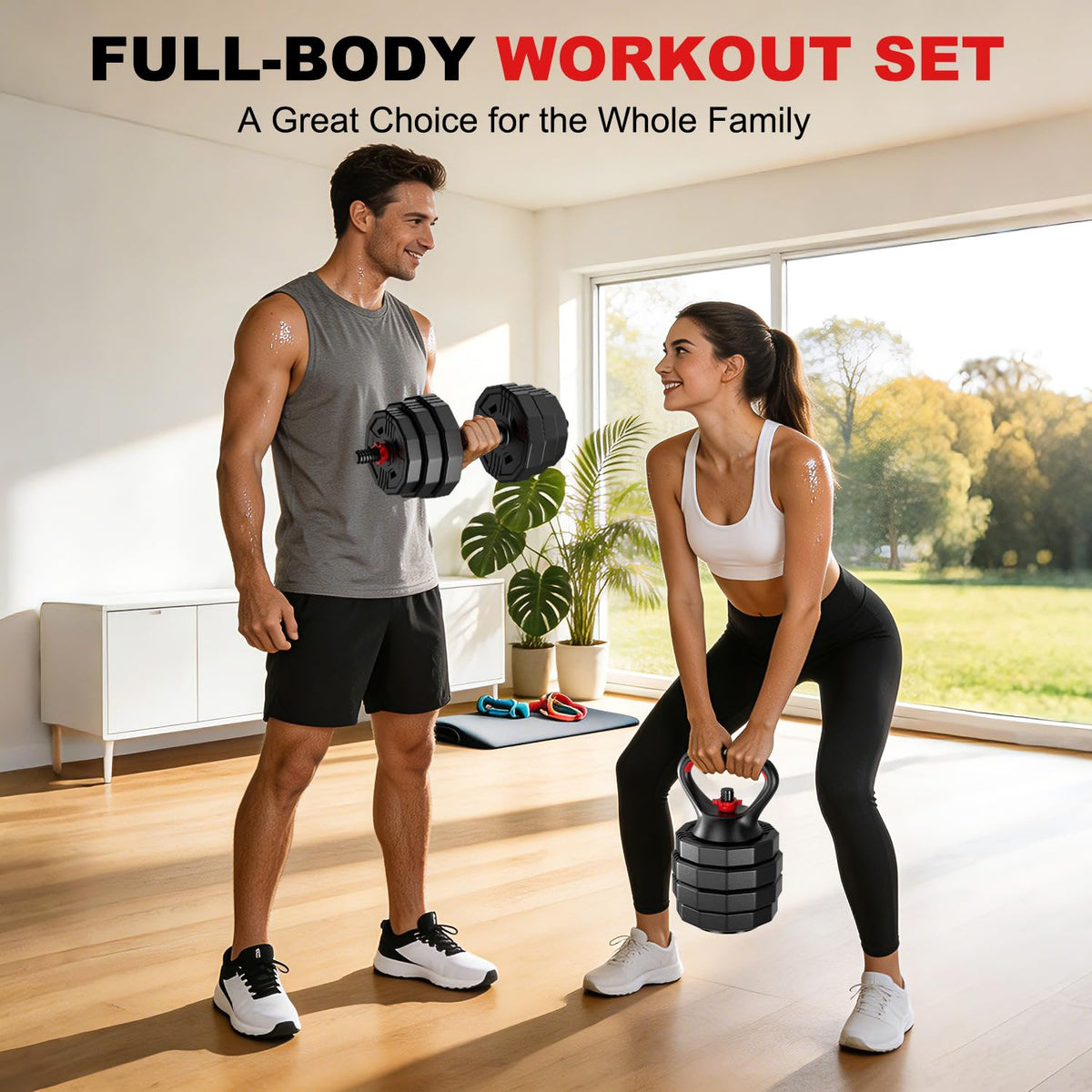 Adjustable Dumbbell Set 5in1 L615