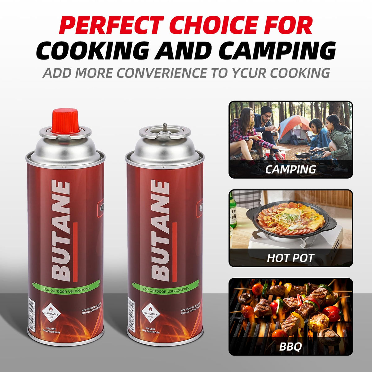 4 Pack Butane Fuel Canisters I1057