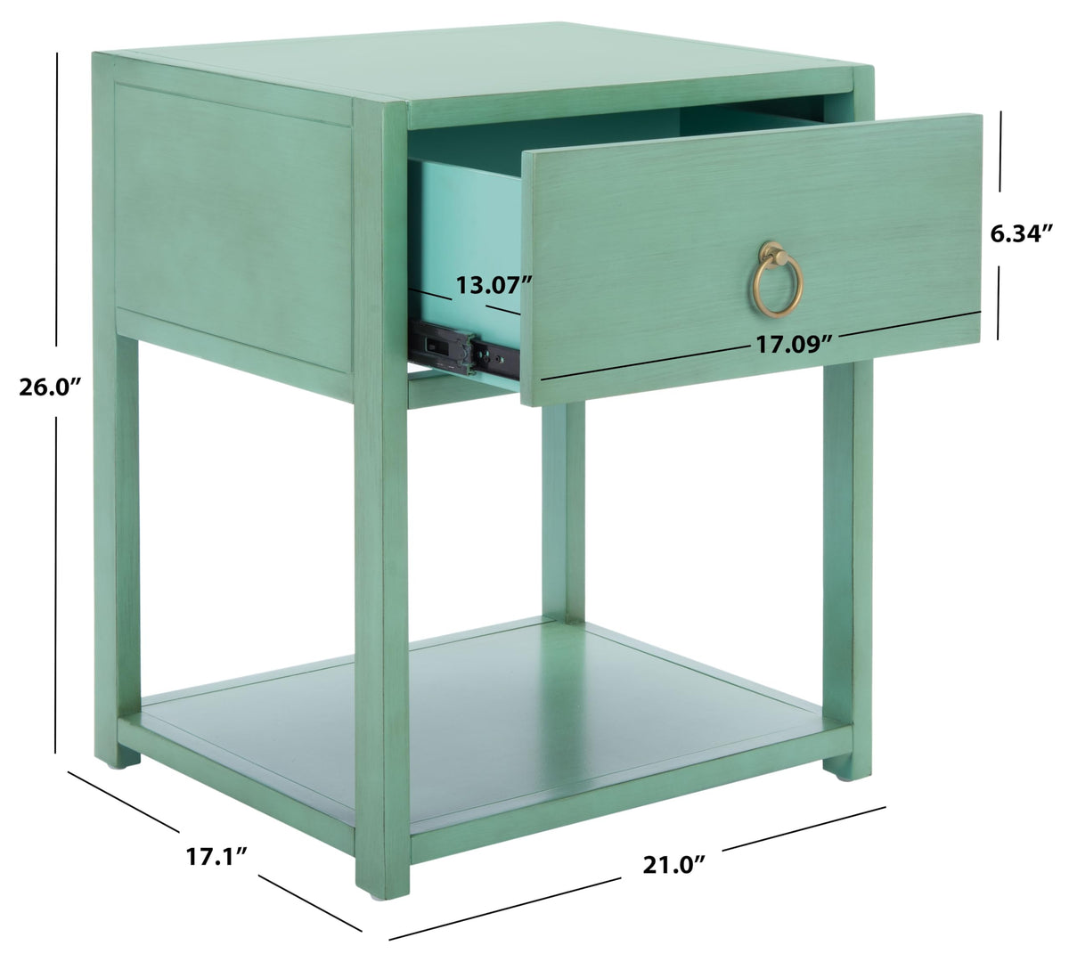 1 Drawer Wood Night Stand B956418