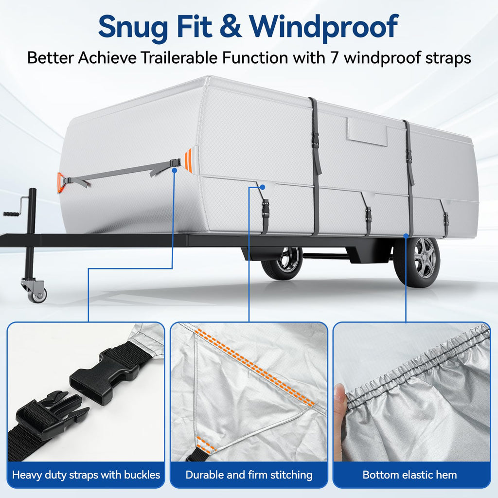 14'-16' Waterproof Oxford Fabric Camper Cover F98131