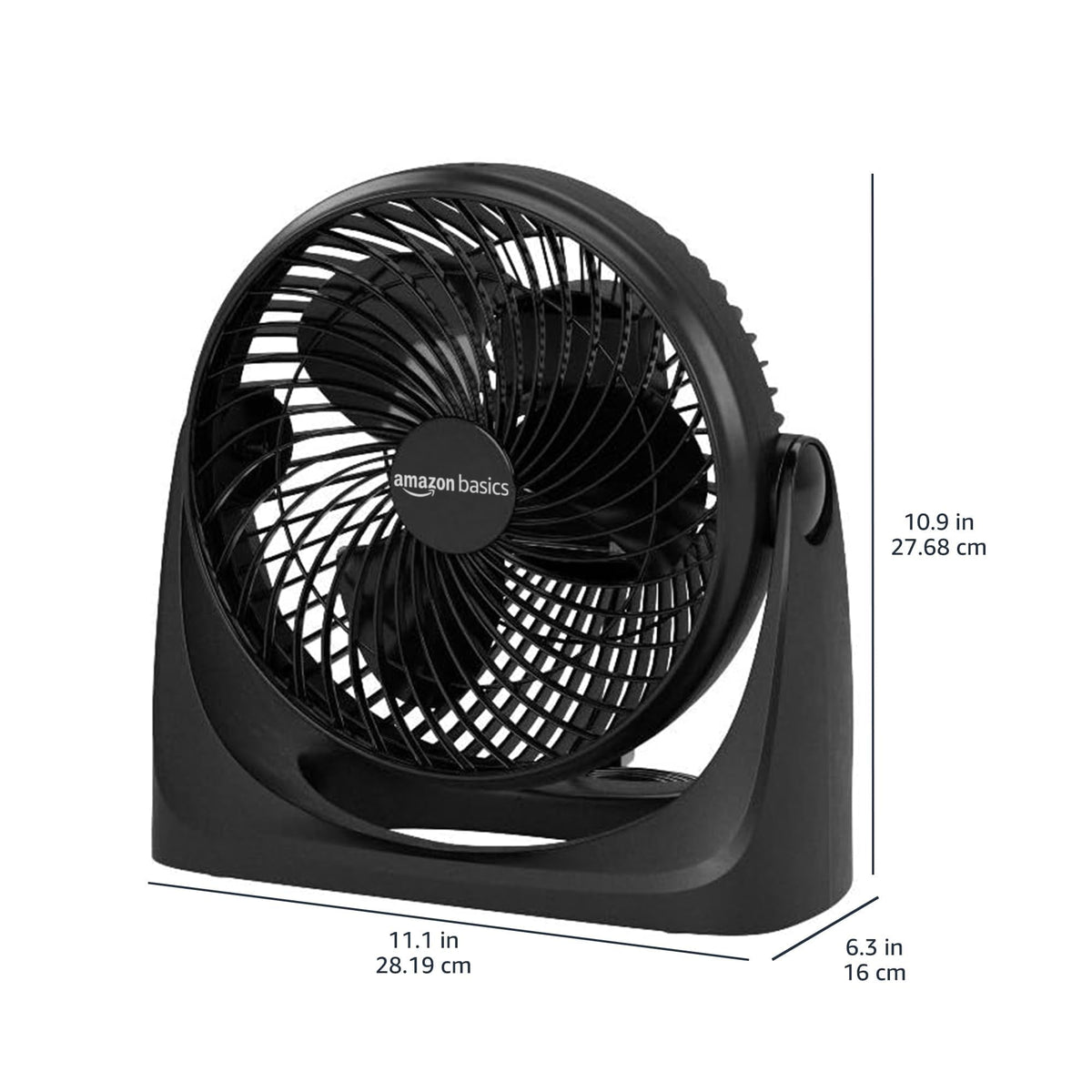 Black 3 Speed Air Circulator Desk Fan X960