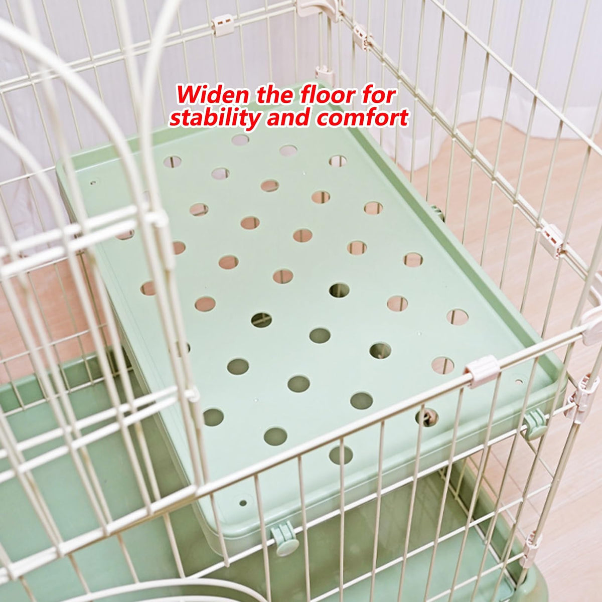 3/4-Tier Wire Cat Cage Playpen Kennel with Hammock X103596